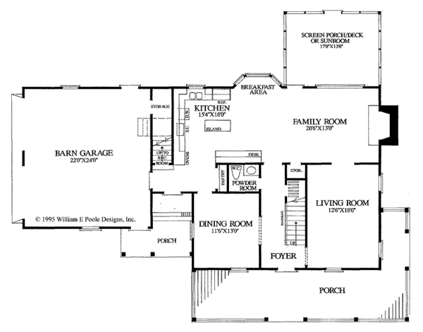House Design - Traditional Floor Plan - Main Floor Plan #137-356