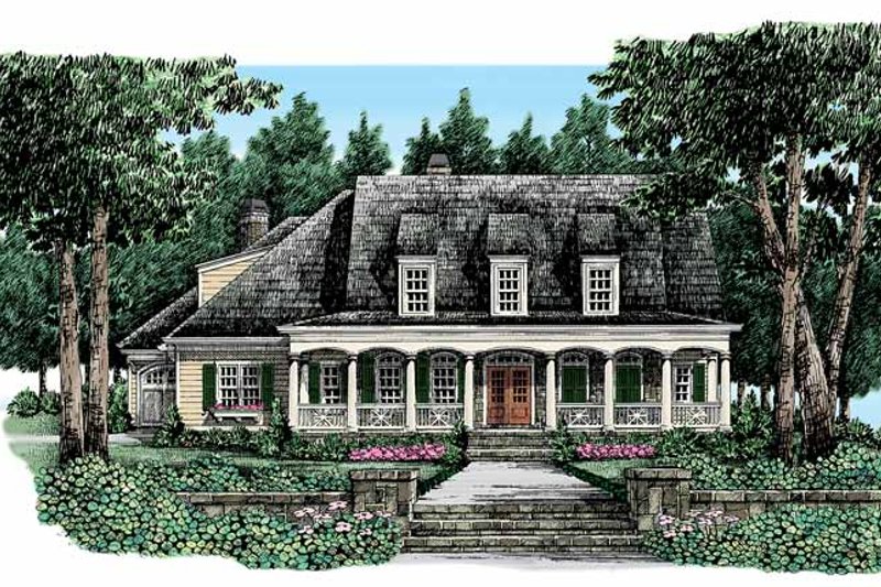 Architectural House Design - Country Exterior - Front Elevation Plan #927-329
