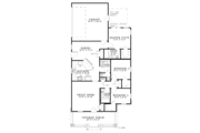Country Style House Plan - 3 Beds 2 Baths 1256 Sq/Ft Plan #17-2812 