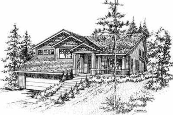 Exterior - Front Elevation for Traditional House Plan #78-137 - 3 bed, 2.5 bath