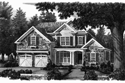 Country Style House Plan - 3 Beds 2.5 Baths 1974 Sq/Ft Plan #927-650 