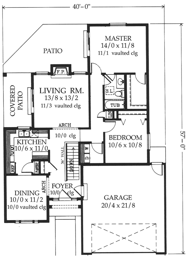 Architectural House Design - Country Floor Plan - Main Floor Plan #1037-5