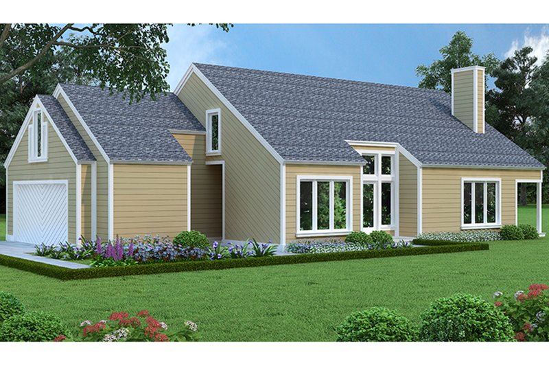 House Plan Design - Traditional Exterior - Front Elevation Plan #45-473