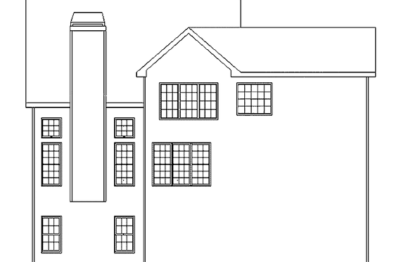 Exterior - Rear Elevation for Country House Plan #927-633 - 4 bed, 3 bath