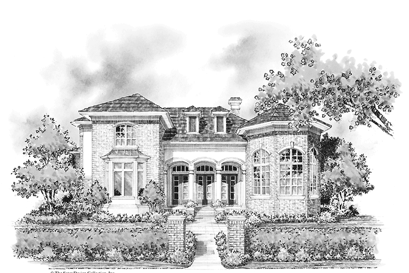 House Design - Mediterranean Exterior - Front Elevation Plan #930-282