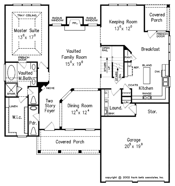Architectural House Design - Classical Floor Plan - Main Floor Plan #927-894