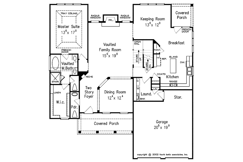 Dream House Plan - Floor Plan - Main Floor for Classical House Plan #927-894 - 3 bed, 2.5 bath