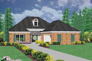 Traditional Exterior - Front Elevation Plan #36-190