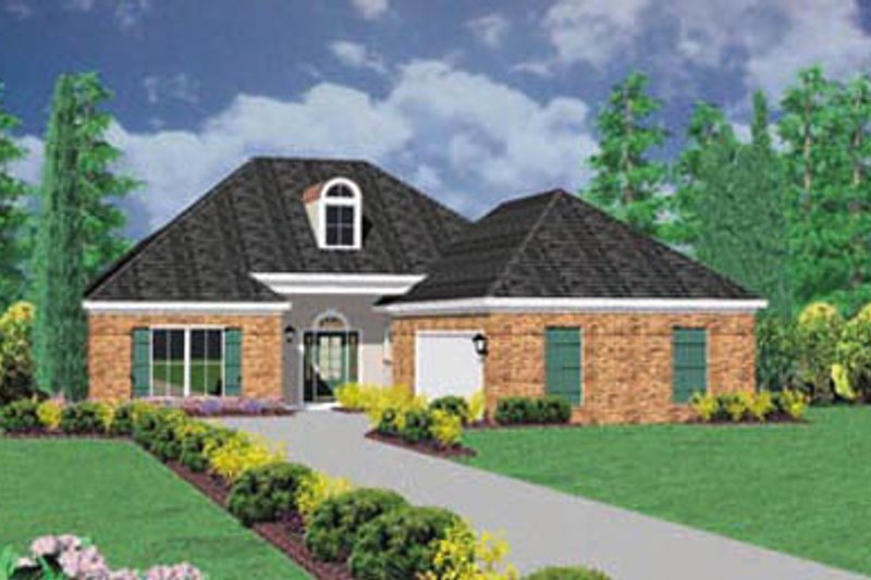 Architectural House Design - Traditional Exterior - Front Elevation Plan #36-190