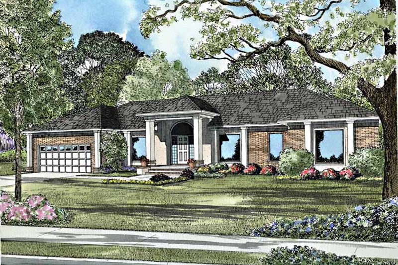 Home Plan - Contemporary Exterior - Front Elevation Plan #17-3120
