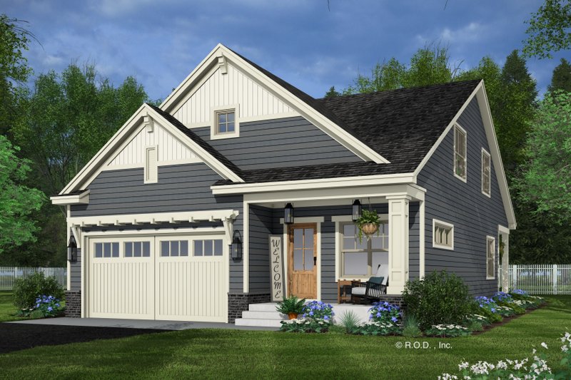 House Plan Design - Craftsman Exterior - Front Elevation Plan #51-1338