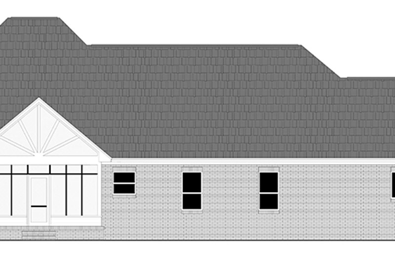 Home Plan - Exterior - Rear Elevation for Country House Plan #21-433 - 3 bed, 2.5 bath