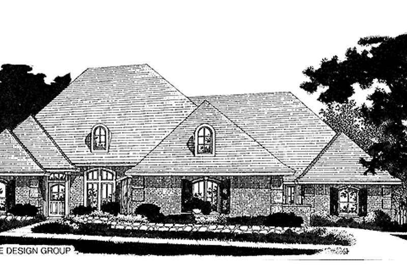 Architectural House Design - Exterior - Front Elevation 3 for Traditional House Plan #310-1184 - 4 bed, 3 bath