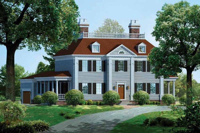 Architectural House Design - Classical Exterior - Front Elevation Plan #72-814