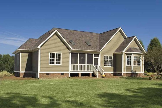 Exterior - Rear Elevation 1 for Traditional House Plan #929-708 - 4 bed, 2 bath