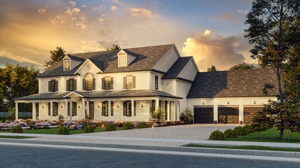 Exterior - Front Elevation 11 for Traditional House Plan #54-720 - 6 bed, 4 bath