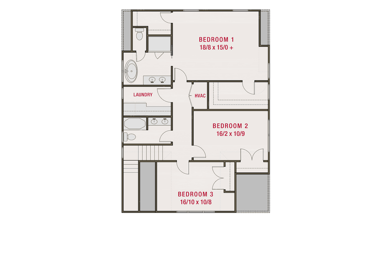 Dream House Plan - Floor Plan - Upper Floor for Bungalow House Plan #461-96 - 4 bed, 3 bath