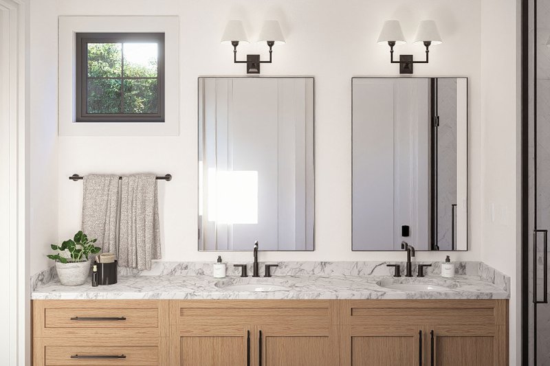 House Blueprint - Interior - Master Bathroom 1 for Farmhouse House Plan #455-772 - 3 bed, 2.5 bath