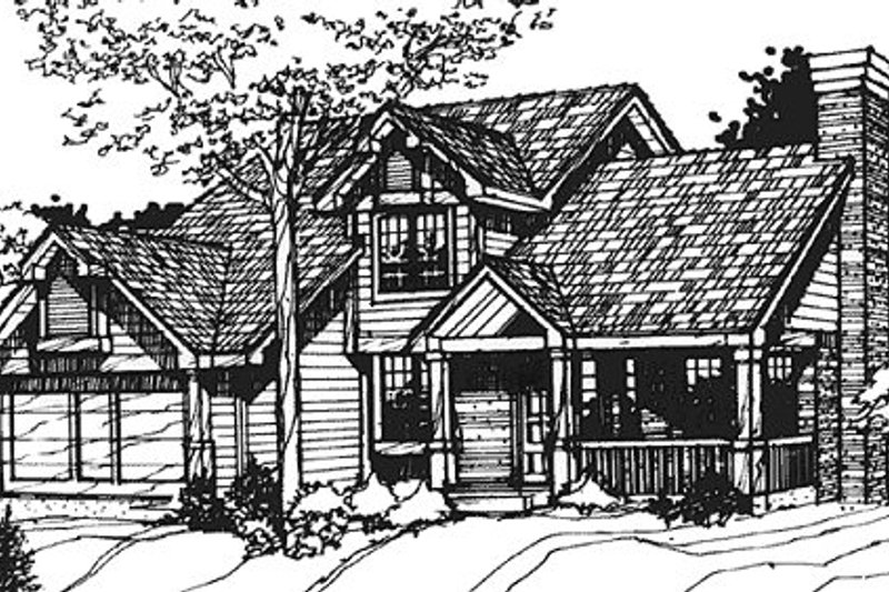 House Plan Design - Traditional Exterior - Front Elevation Plan #320-337