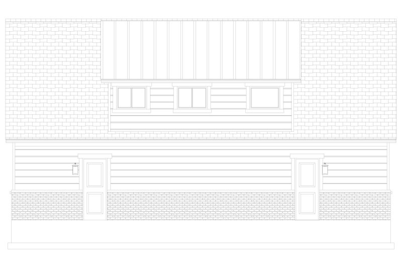 House Design - Exterior - Rear Elevation 3 for Farmhouse House Plan #1060-307 - 2 bed, 1 bath