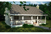 Country Style House Plan - 2 Beds 1 Baths 900 Sq/Ft Plan #18-1027 