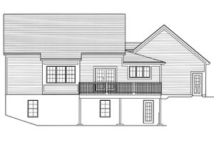 Exterior - Rear Elevation for Farmhouse House Plan #46-886 - 3 bed, 2.5 bath