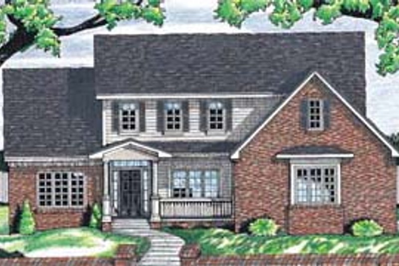 Dream House Plan - Traditional Exterior - Front Elevation Plan #20-263