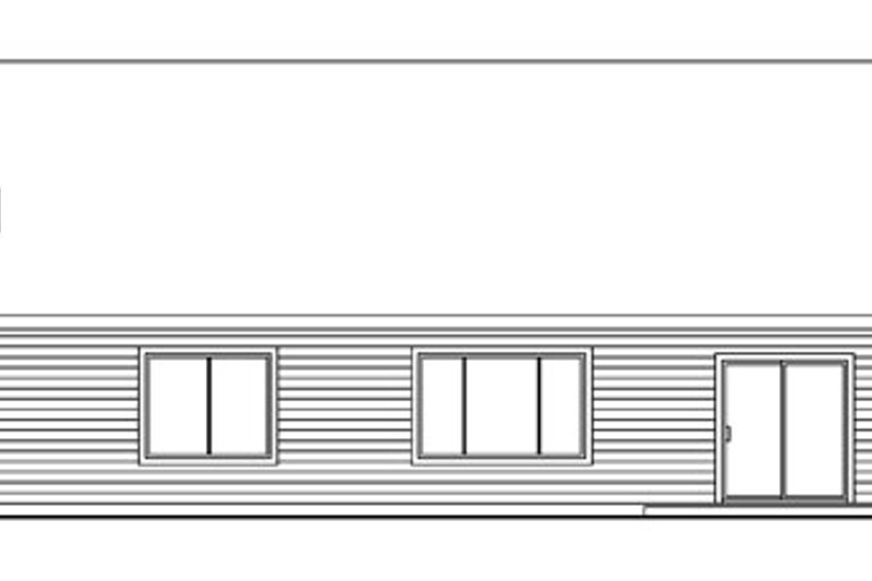 Home Plan - Exterior - Rear Elevation for Traditional House Plan #124-738 - 3 bed, 2 bath
