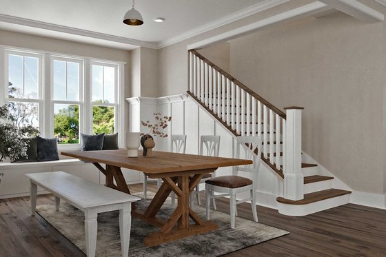Interior - Dining Room for Craftsman House Plan #461-84 - 4 bed, 3.5 bath