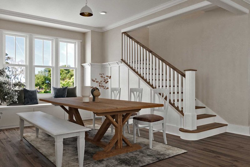 Dream House Plan - Interior - Dining Room for Craftsman House Plan #461-84 - 4 bed, 3.5 bath