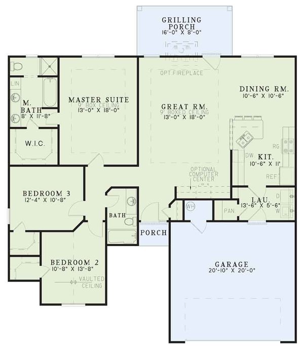 Traditional Floor Plan - Main Floor Plan #17-606