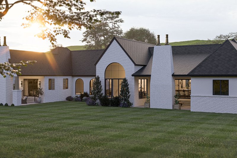 Dream House Plan - Exterior - Rear Elevation 1 for Cottage House Plan #455-696 - 3 bed, 4 bath
