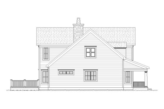 Exterior - Other Elevation 1 for Traditional House Plan #901-66 - 3 bed, 2.5 bath