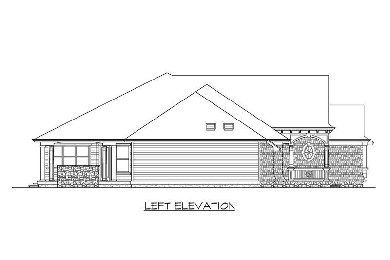 Home Plan - Exterior - Other Elevation 1 for Country House Plan #132-203 - 3 bed, 2.5 bath