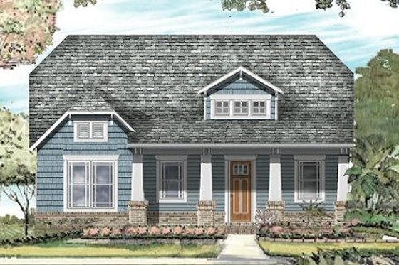 Exterior - Front Elevation for Traditional House Plan #424-199 - 3 bed, 2 bath