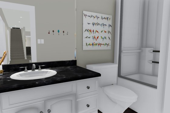 Interior - Bathroom 1 for Ranch House Plan #1060-2 - 2 bed, 2 bath