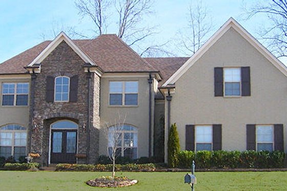 Exterior - Front Elevation for European House Plan #81-13811 - 4 bed, 2.5 bath