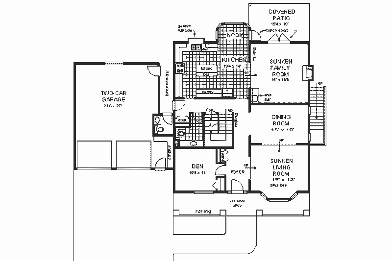 Dream House Plan - Floor Plan - Main Floor for European House Plan #18-221 - 5 bed, 5 bath