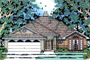 Traditional Exterior - Front Elevation Plan #42-372