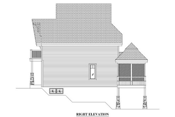 Exterior - Other Elevation for Farmhouse House Plan #138-343 - 4 bed, 2.5 bath