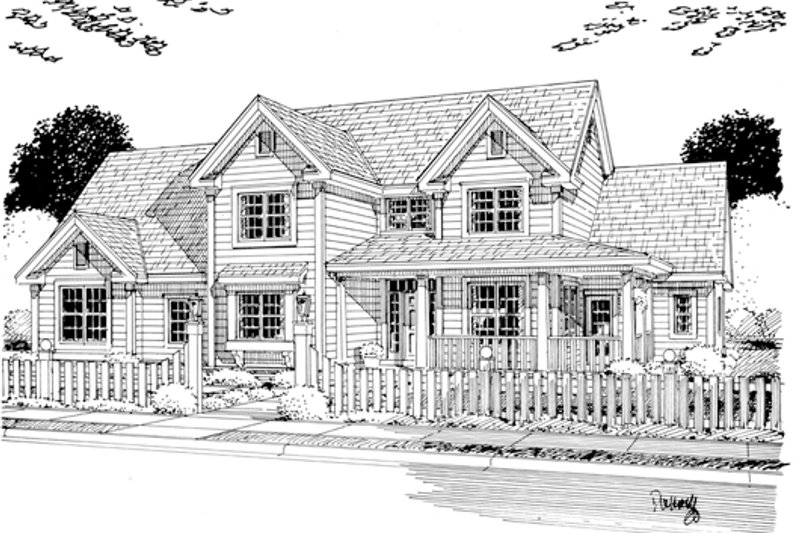 Dream House Plan - Exterior - Other Elevation for Farmhouse House Plan #513-2046 - 4 bed, 3 bath