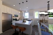 Contemporary Style House Plan - 3 Beds 2 Baths 1495 Sq/Ft Plan #126-279 