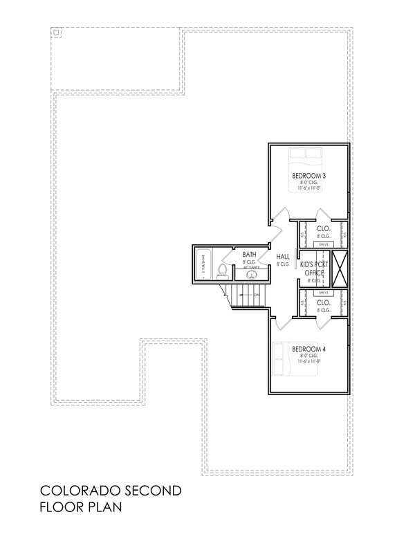 House Blueprint - Traditional Floor Plan - Other Floor Plan #1119-3