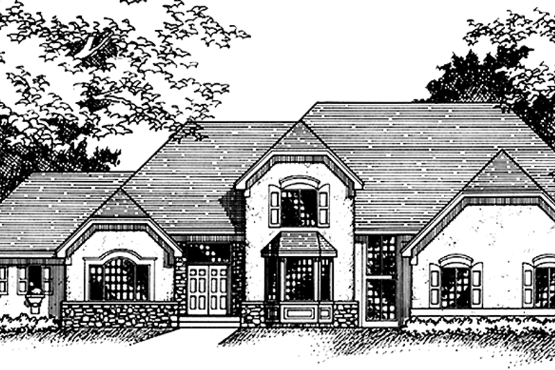 Home Plan - Country Exterior - Front Elevation Plan #51-776