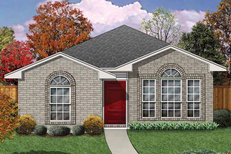 Home Plan - Exterior - Front Elevation 3 for Traditional House Plan #84-673 - 3 bed, 2 bath