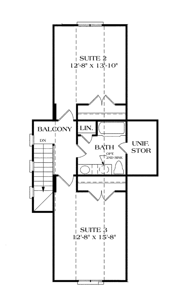 Architectural House Design - Craftsman Floor Plan - Upper Floor Plan #453-340