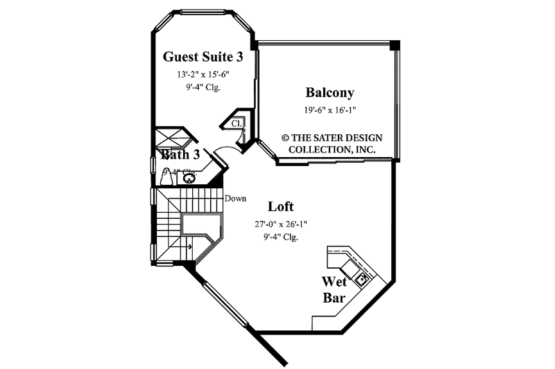 Dream House Plan - Floor Plan - Upper Floor for Mediterranean House Plan #930-328 - 4 bed, 4.5 bath