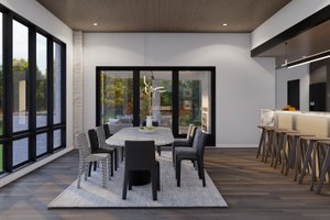 Interior - Dining Room for Modern House Plan #923-432 - 4 bed, 5.5 bath