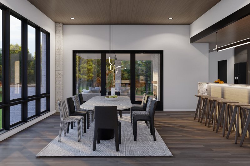 House Plan Design - Interior - Dining Room for Modern House Plan #923-432 - 4 bed, 5.5 bath