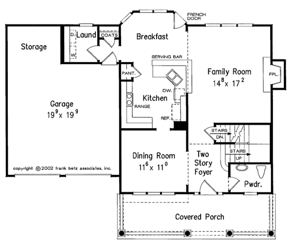 Architectural House Design - Country Floor Plan - Main Floor Plan #927-689